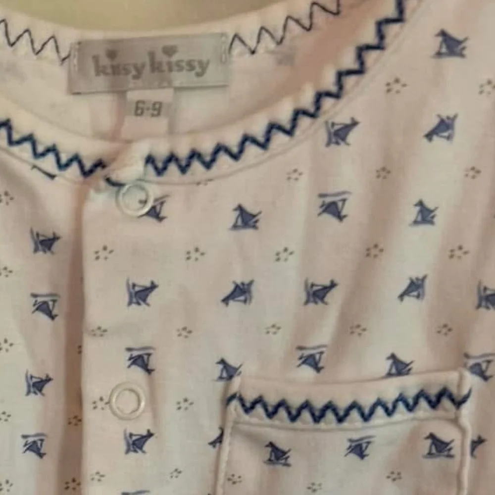 Kissy Kissy Pima Cotton Onsie Sailboat 6-9 months
